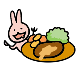 a gluttonous rabbit 2 sticker #1211694