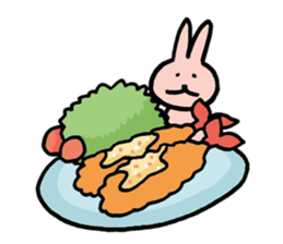 a gluttonous rabbit 2 sticker #1211697