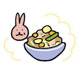 a gluttonous rabbit 2 sticker #1211701