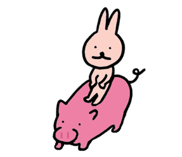 a gluttonous rabbit 2 sticker #1211706