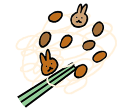 a gluttonous rabbit 2 sticker #1211716
