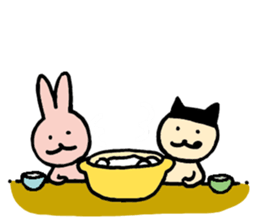 a gluttonous rabbit 2 sticker #1211719