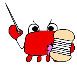 crab doll sticker #1212645