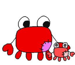 crab doll sticker #1212668