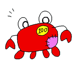 crab doll sticker #1212676