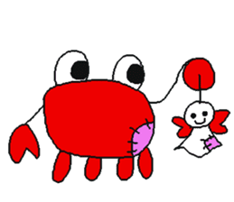 crab doll sticker #1212680
