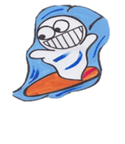 happy monster balloon sticker #1212706