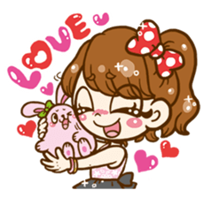 heart chan&usami cute life! sticker #1213058