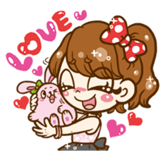 heart chan&usami cute life! sticker #1213058