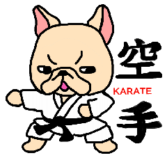 French Bulldog Stickers Karate Ver By Nijiirohanko French Bulldog Stickers Karate Ver By Nijiirohanko