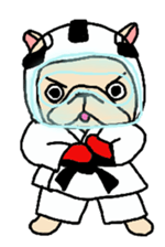 French Bulldog stickers KARATE ver. sticker #1213147