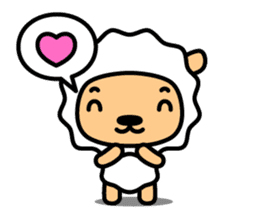 Lamb with Chinese subtitle sticker #1213586