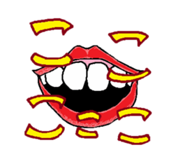 Mouth Sticker sticker #1213731