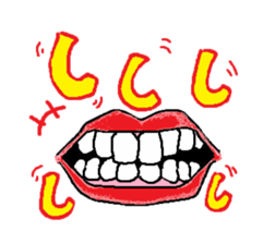 Mouth Sticker sticker #1213733