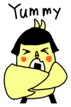 Bobbed parakeet English version sticker #1214076