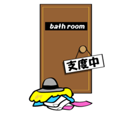 Blond dog named clara sticker #1214456