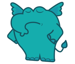 Funny Elephant sticker #1215284