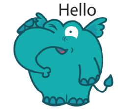 Funny Elephant sticker #1215287