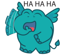 Funny Elephant sticker #1215289