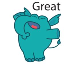 Funny Elephant sticker #1215292