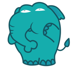 Funny Elephant sticker #1215293