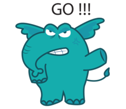 Funny Elephant sticker #1215294