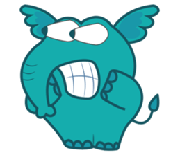 Funny Elephant sticker #1215297