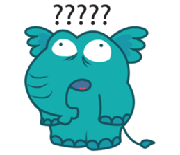 Funny Elephant sticker #1215298