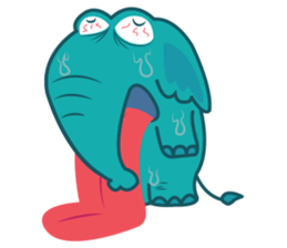 Funny Elephant sticker #1215299