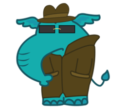 Funny Elephant sticker #1215308