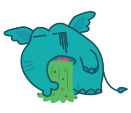 Funny Elephant sticker #1215310