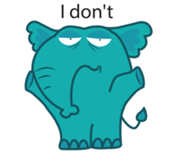 Funny Elephant sticker #1215312