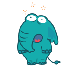 Funny Elephant sticker #1215313