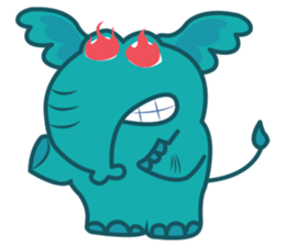 Funny Elephant sticker #1215314
