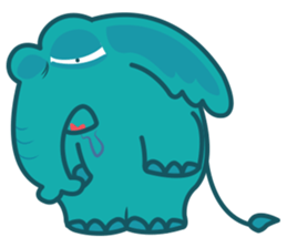 Funny Elephant sticker #1215315