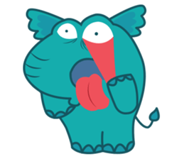 Funny Elephant sticker #1215316