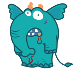 Funny Elephant sticker #1215317