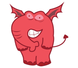Funny Elephant sticker #1215319