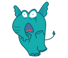 Funny Elephant sticker #1215320