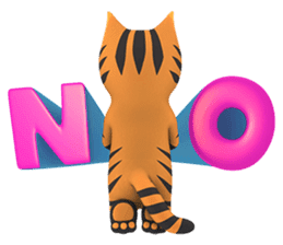 Yasaneko the perverse cats Tora Ver. sticker #1215924