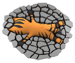 Yasaneko the perverse cats Tora Ver. sticker #1215926