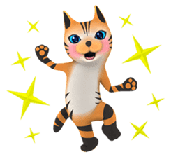 Yasaneko the perverse cats Tora Ver. sticker #1215927