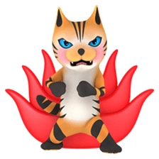 Yasaneko the perverse cats Tora Ver. sticker #1215928