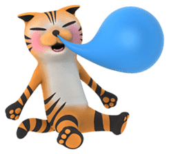 Yasaneko the perverse cats Tora Ver. sticker #1215929