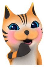 Yasaneko the perverse cats Tora Ver. sticker #1215930