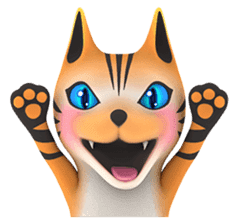 Yasaneko the perverse cats Tora Ver. sticker #1215931