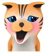 Yasaneko the perverse cats Tora Ver. sticker #1215932