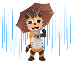 Yasaneko the perverse cats Tora Ver. sticker #1215941