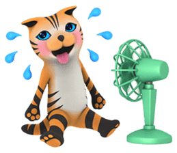 Yasaneko the perverse cats Tora Ver. sticker #1215944