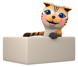 Yasaneko the perverse cats Tora Ver. sticker #1215949